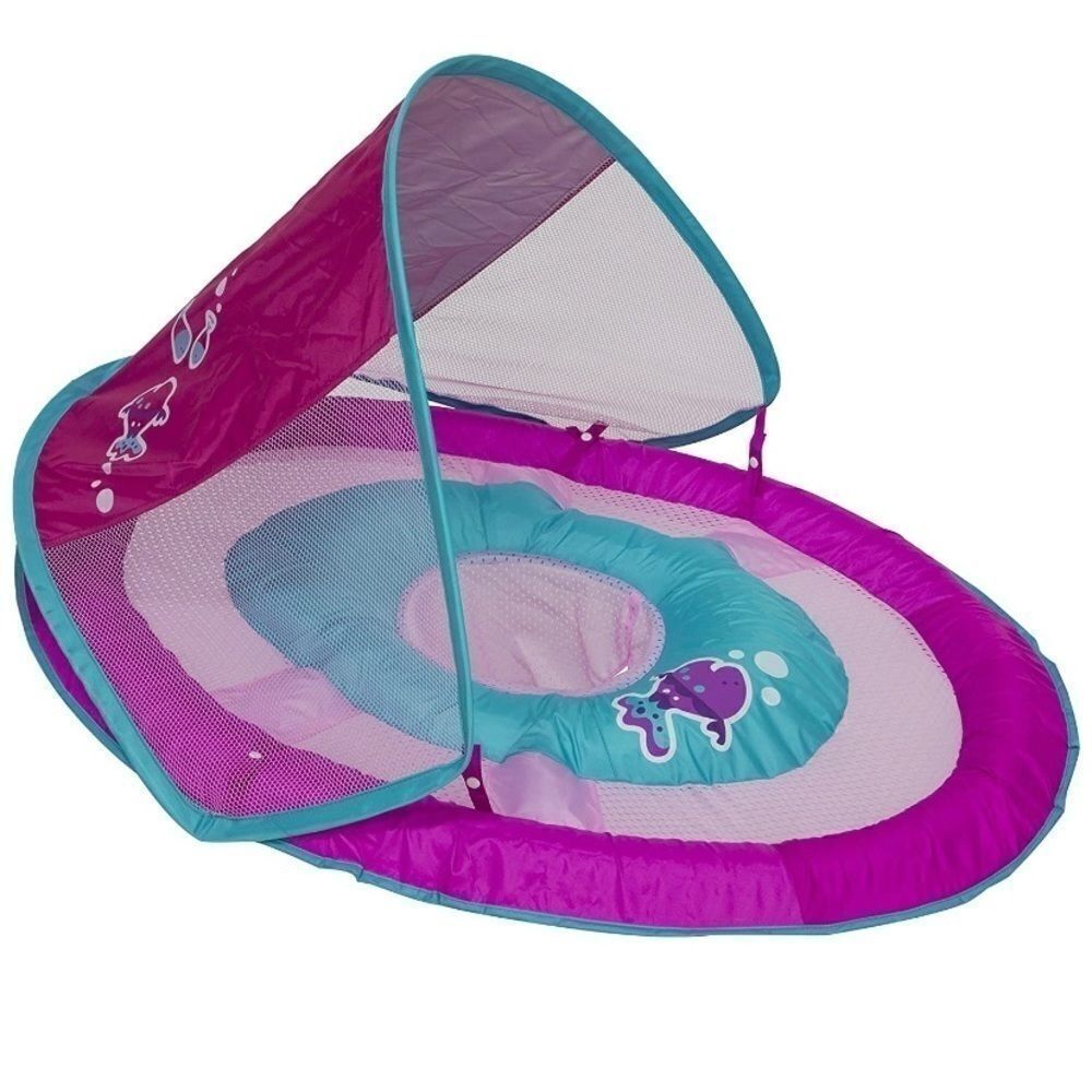 Swimways Baby Spring Float Sun Canopy - Pink fish‎
